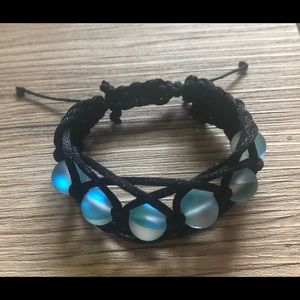 Corset weave bracelet